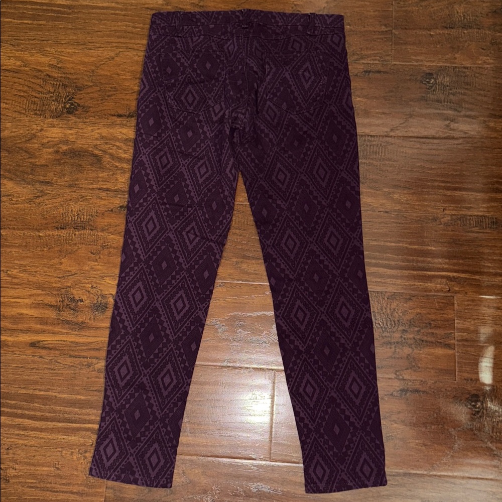 Sanctuary Deep Purple Patterned Pants - image 5
